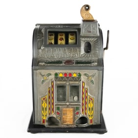 1930s Mills Gooseneck 5C Nickel Slot Machine