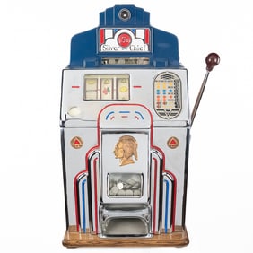 Jennings 5 Cent Silver Chief Slot Machine