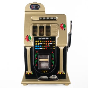 Mills 5 Cent Golden Falls Slot w/Key