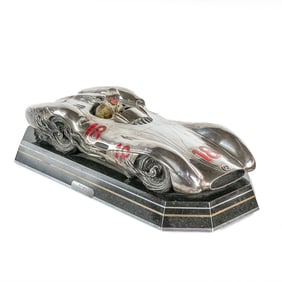 Quicksilver Mercedes Racing Sculpture