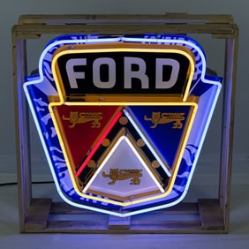 29" Ford Jubilee Crest Neon Advertising Sign