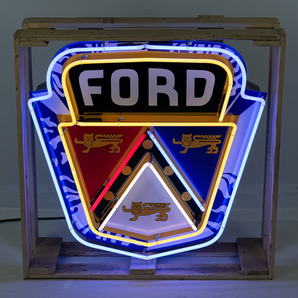 29" Ford Jubilee Crest Neon Advertising Sign (1 of 5)