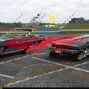 *1963 Chevrolet Corvette Convertible: *10% Buyer Premium + Online/Credit Card Fees if applicable Due to the size/weight/fragility of this item, it will require a pick up or customer-arranged 3rd-party shipping. We will connect you with re