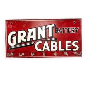 1940s Grant Battery Cables Display Sign