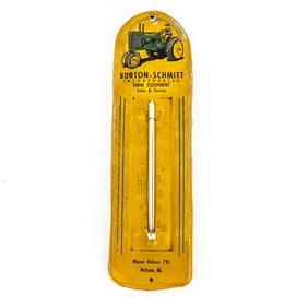 Vintage Burton Schmitt Advertising Thermometer