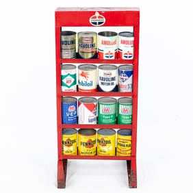 Vintage Standard Motor Oil Display Rack