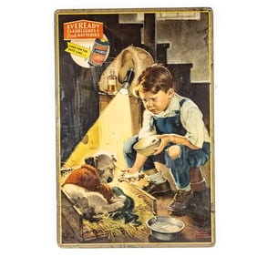 Francis Tipton Hunter Eveready Flashlights Poster
