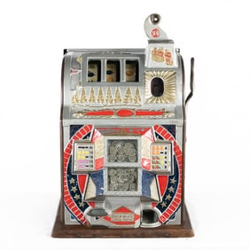 1930s Mills Rock-ola Super Triple 5C Slot Machine