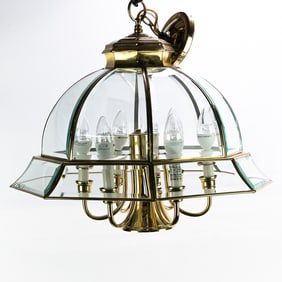 Contemporary Hanging Glass Light Fixture