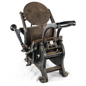 Early Cast Iron "Model One" Printing Press
