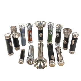 Collection of (14) Assorted Vintage Flashlights