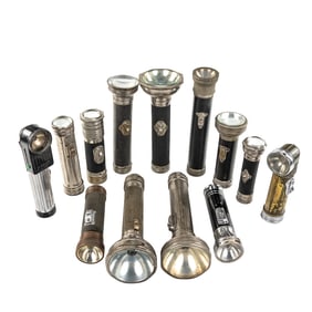 Collection of (13) Assorted Vintage Flashlights