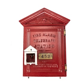 Vintage Gamewell Cast Iron Fire Alarm Call Box
