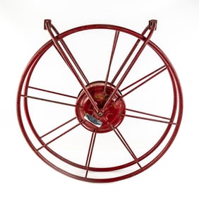 Vintage Mounted Wirt & Knox Fire Hose Reel