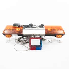 Service Vehicle Light Bar, Amber, R/B  w/Controls