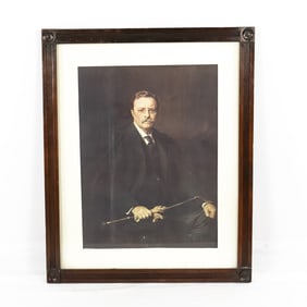Framed Poster of Teddy Roosevelt Seated