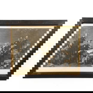 Lincoln - Emancipation Proclamation  Framed: Due to the size/weight/fragility of this item, it will require a pick up or customer-arranged 3rd-party shipping. We will connect you with reputable transport companies after the auction. Framed engra