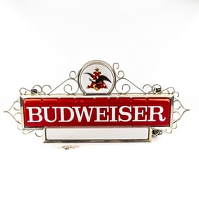 1967 Budweiser Lighted Adverting Sign