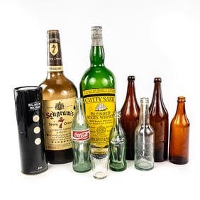 Collection of (10) Assorted Beer Liquor Bottles +