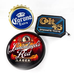 Corona Colt 45 & Leinenkugel's Advertising Signs