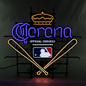 Corona Beer Baseball LED Lighted Advertising Sign