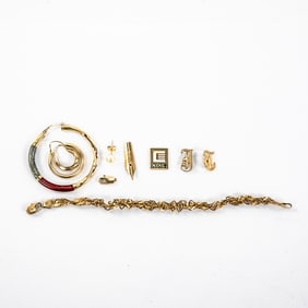 Collection of Broken Mismatched 14k & 10K Jewelry