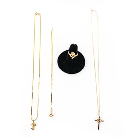 Collection of 14k & 10k Yellow Gold Jewelry