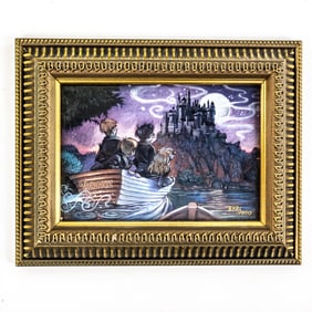 2000 Warner Bors Journey to Hogwarts Framed Litho
