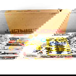 NIB Lionel Cargo King 200 Piece Train Set: NIB Lionel 6-1761 Cargo King train set. Excellent overall condition; inner shell still sealed with original shipping box. Perfect addition to your collection, please use photos to judge condition and