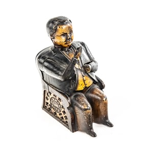 Antique Tammany Hall Cast Iron Mechanical Bank