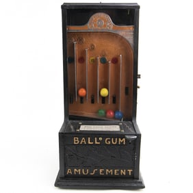 Circa 1930 Indoor Striker 1c Ball Gum Amusement