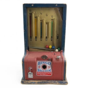 1930s 1 Cent Bingo Ball Gum Trade Stimulator