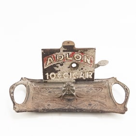 1890s Brunhoff Counter Top Cast Iron Cigar Cutter