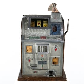 5c Mills Operators Bell Slot Machine w/Rockola