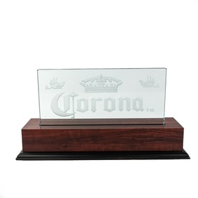 Corona Glass Insert Light Up Sign