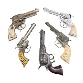 Collection of (5) Vintage Revolver Cap Guns