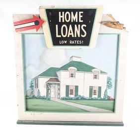 Vintage Savings & Loan Motion Sign #3