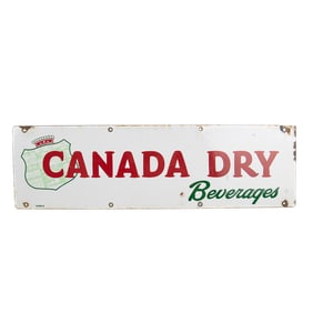 RARE1942 Canada Dry Porcelain Sign