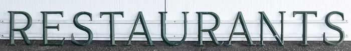 RESTAURANTS Letter Sign