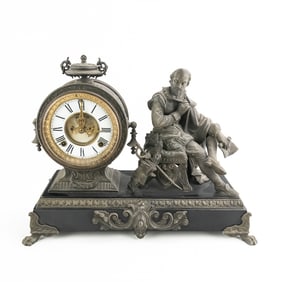 19th Century Ansonia Figural Mantle Clock