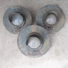 Collection of (3) Railroad Crossing Signal Lights