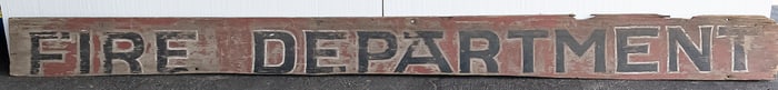 Fire Department Wood Sign