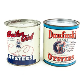 Vintage Oyster Cans (2)