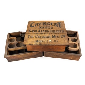 Lot of # 3- Crescent Cash Alarm Drawers