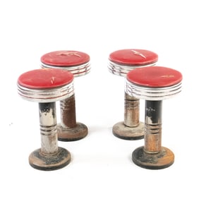 (4) Counter Stools W Tops