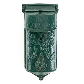 Old Cast Iron Wall Mount #5 Mailbox