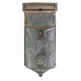 Old Cast Iron Mailbox, Wall Mount
