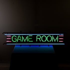 Contemporary Neon "Game Room" Sign