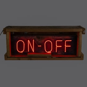 Vintage ON/OFF Neon Sign