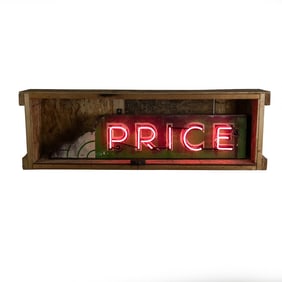 Vintage PRICE Neon Sign